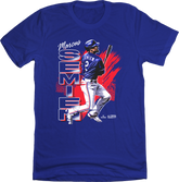 Marcus Semien Retro Grunge MLBPA Tee In The Clutch